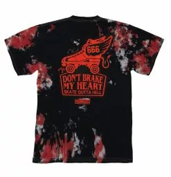 BROKEN PROMISES Don't Brake Tie Dye Tee Red/Blk Shirts