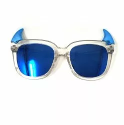 BROKEN PROMISES Horny Sunglasses - Blue Accessories