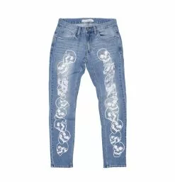 BROKEN PROMISES Bottoms Catacombs Denim Light Blue