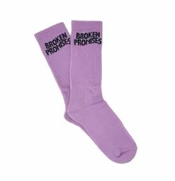 BROKEN PROMISES Accessories BP Wave Logo Sock - Purple