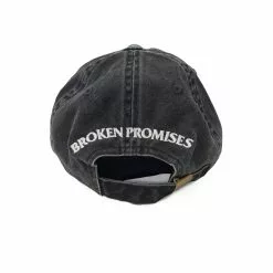 BROKEN PROMISES Riot Dad Hat Washed Black Headwear