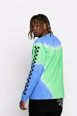 BROKEN PROMISES Shirts Acoustics Green Tie Dye L/S Tee