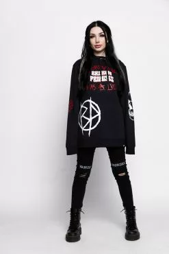 CASH Hoodies Untruthful Hoodie Black