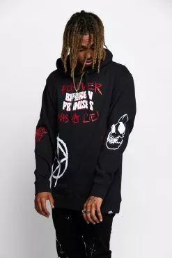 CASH Hoodies Untruthful Hoodie Black