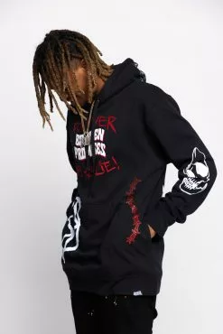 CASH Hoodies Untruthful Hoodie Black