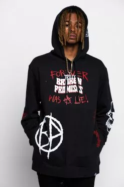 CASH Hoodies Untruthful Hoodie Black