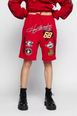 BROKEN PROMISES BP X Hot Wheels Heartbreaker Short Red Bottoms