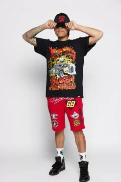 BROKEN PROMISES BP X Hot Wheels Lost Control Tee Black