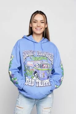 BROKEN PROMISES BP X Hot Wheels Road Trippin Purple Dye Hoodie