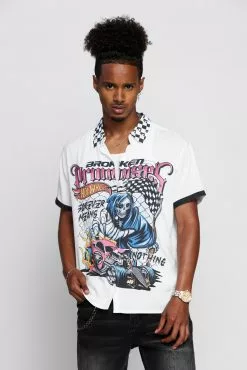 BROKEN PROMISES BP X Hot Wheels Ride Forever Resort Shirt Shirts