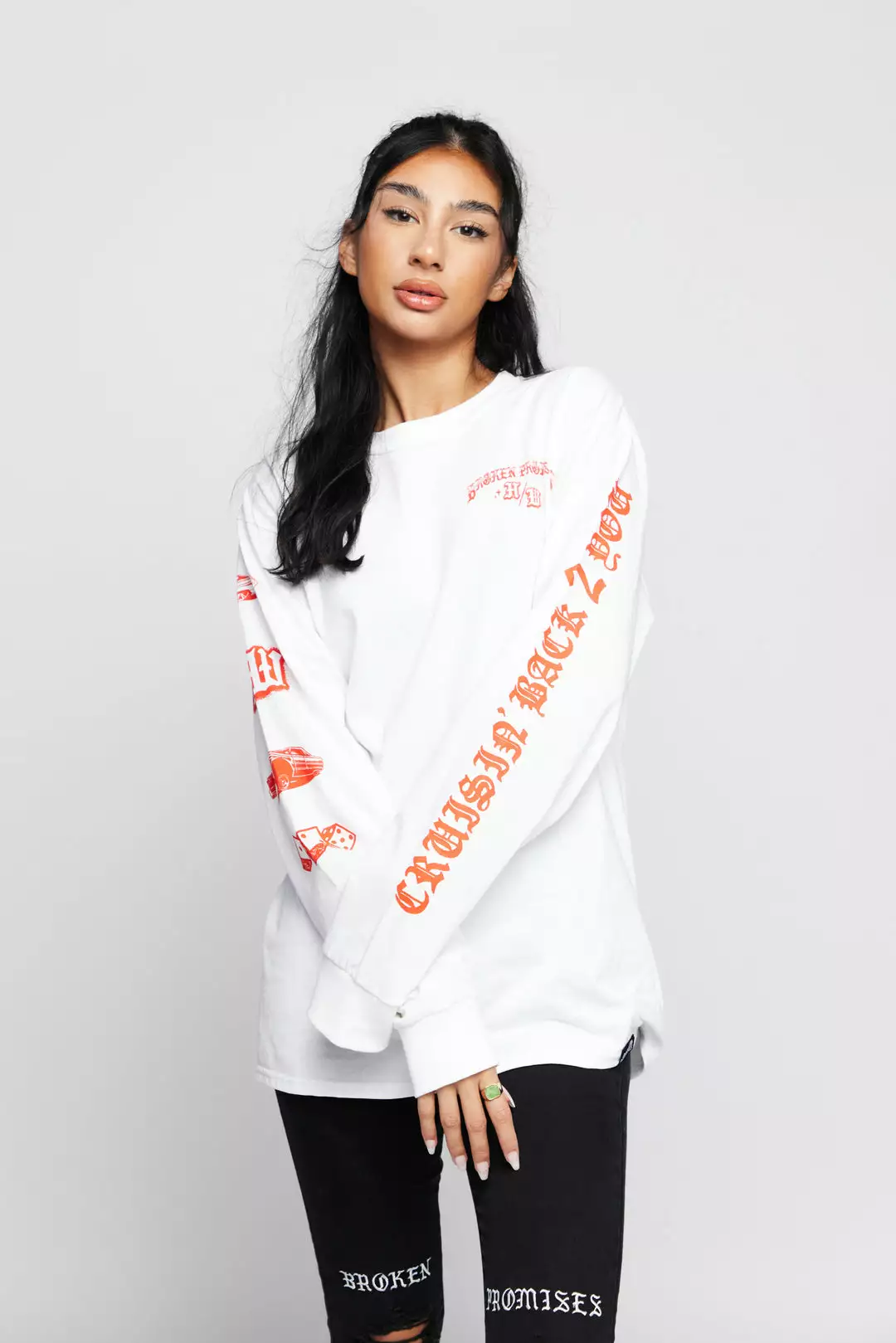 BROKEN PROMISES Shirts BP X Hot Wheels Cruisin Back 2 You L/S