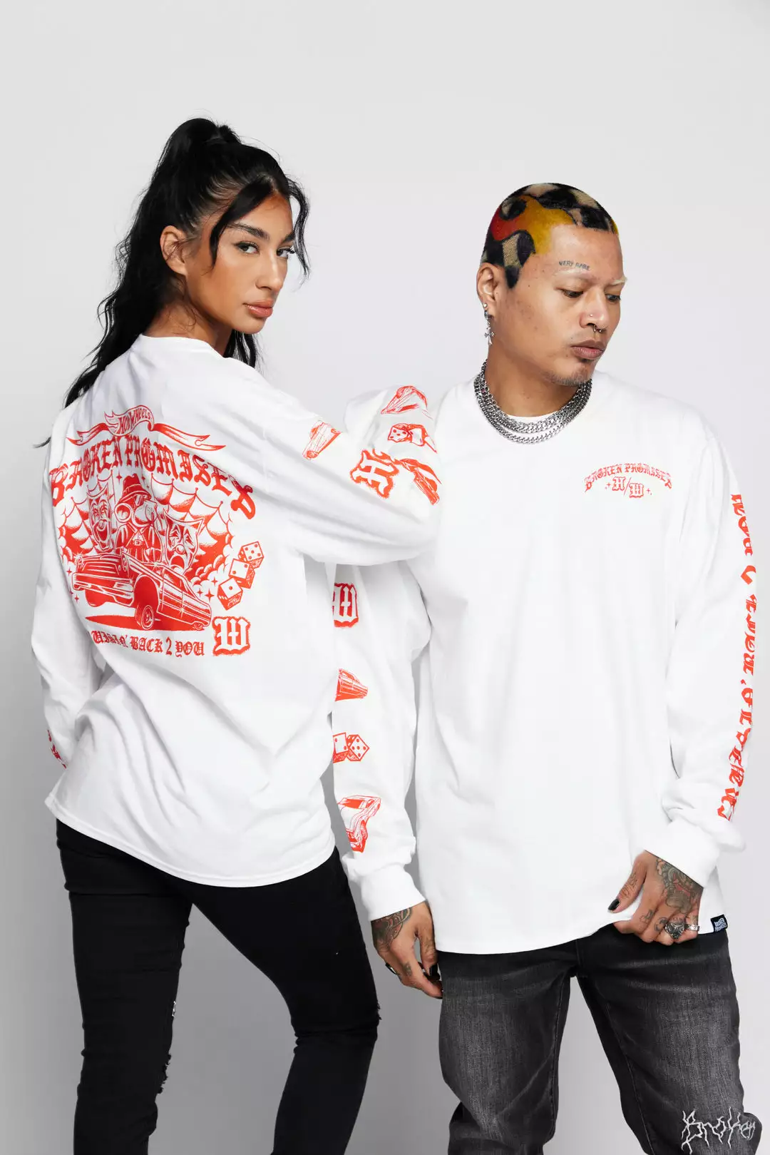 BROKEN PROMISES Shirts BP X Hot Wheels Cruisin Back 2 You L/S