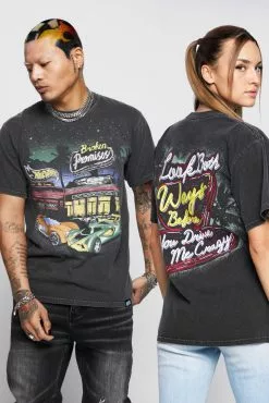 BROKEN PROMISES BP X Hot Wheels Look Both Ways Washed SST Blk