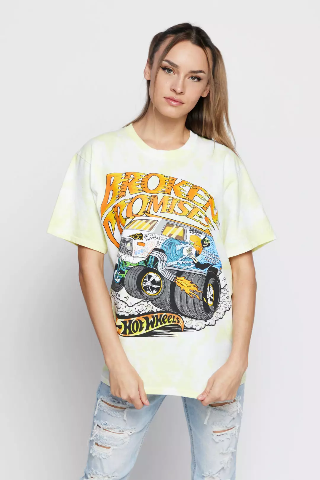 BROKEN PROMISES BP X Hot Wheels See You Again S/S Yellow