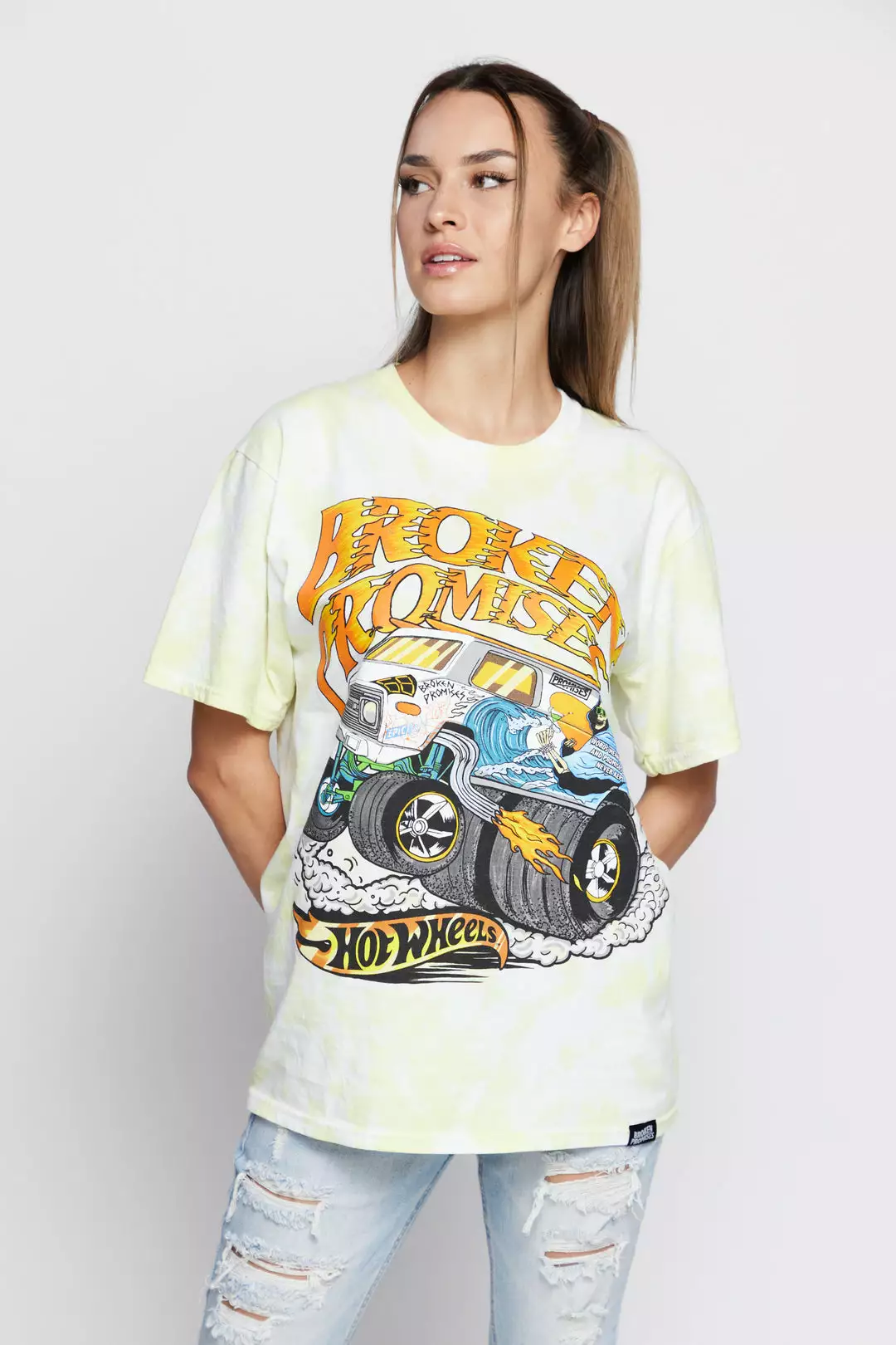 BROKEN PROMISES BP X Hot Wheels See You Again S/S Yellow