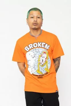 BROKEN PROMISES BP X Casper Scare Myself SST Orange Shirts