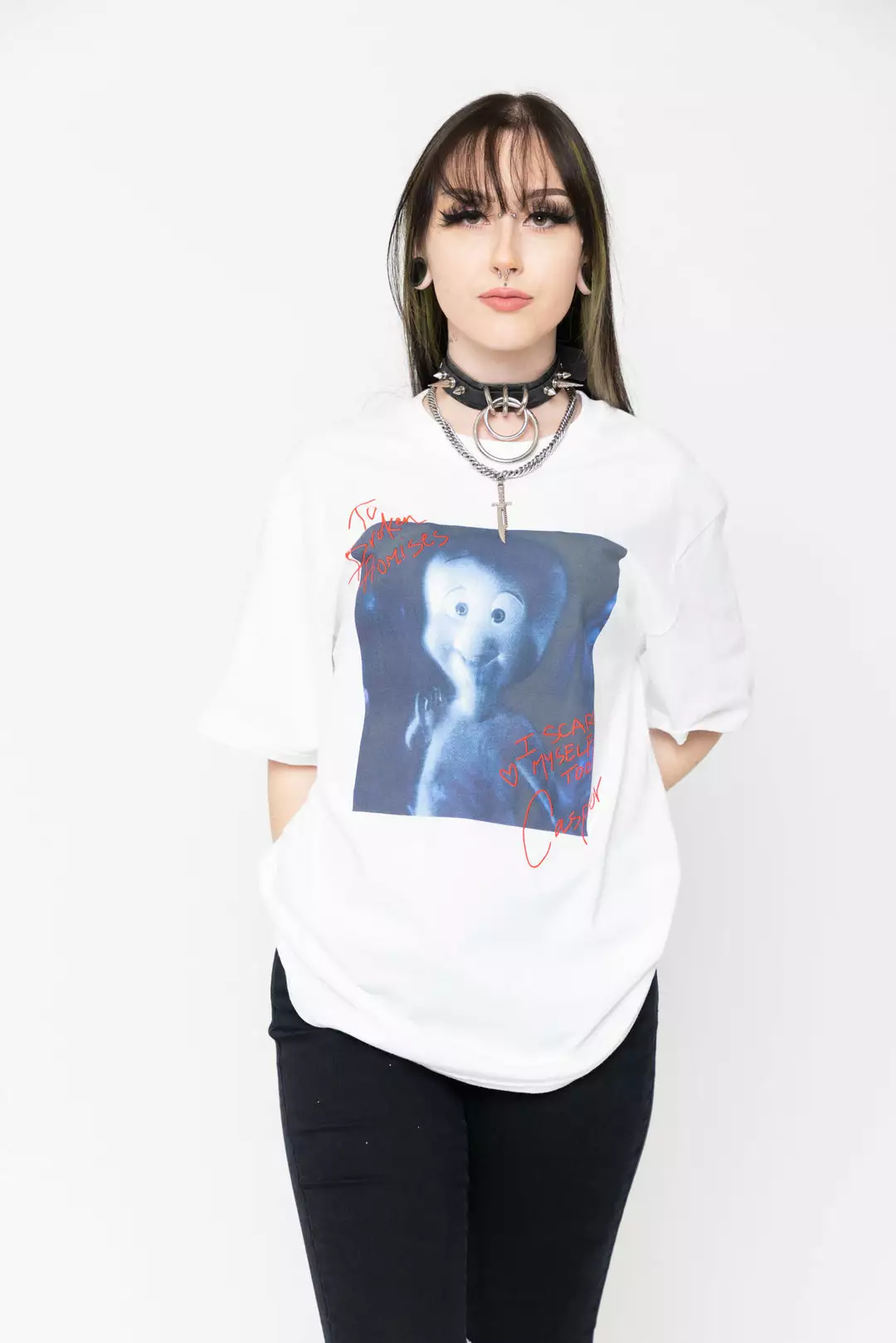 BROKEN PROMISES Shirts BP X Casper Autograph Tee White