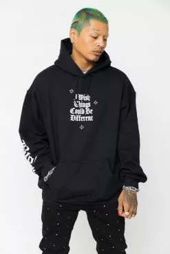 BROKEN PROMISES Wishful Thinking Hoodie Black Hoodies