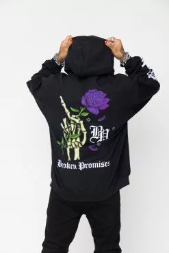 BROKEN PROMISES Wishful Thinking Hoodie Black Hoodies