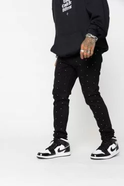 CASH Stoned Black Denim Bottoms