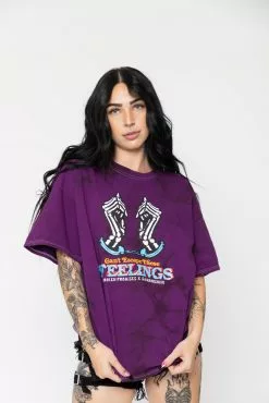 BROKEN PROMISES BPxSamborghini Escapism Purple Tie Dye Tee