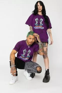 BROKEN PROMISES BPxSamborghini Escapism Purple Tie Dye Tee