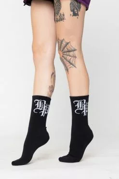 BROKEN PROMISES BP Lock Up Socks - Black