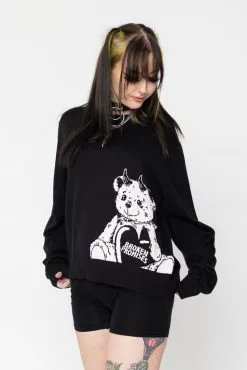 BROKEN PROMISES Unbearable Knit Sweater Womens' Tops