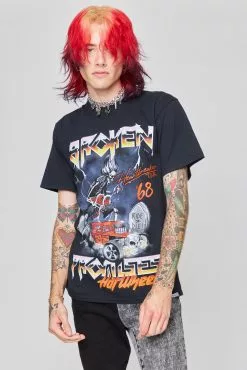 BROKEN PROMISES Shirts BP X Hot Wheels Tour Tee Blk
