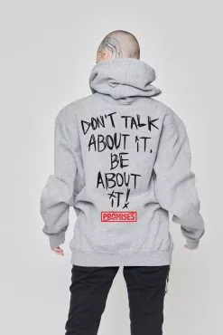 CASH Batwing Hoodie Heather Grey Hoodies