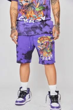 BROKEN PROMISES BP X Hot Wheels Track Shorts Purple