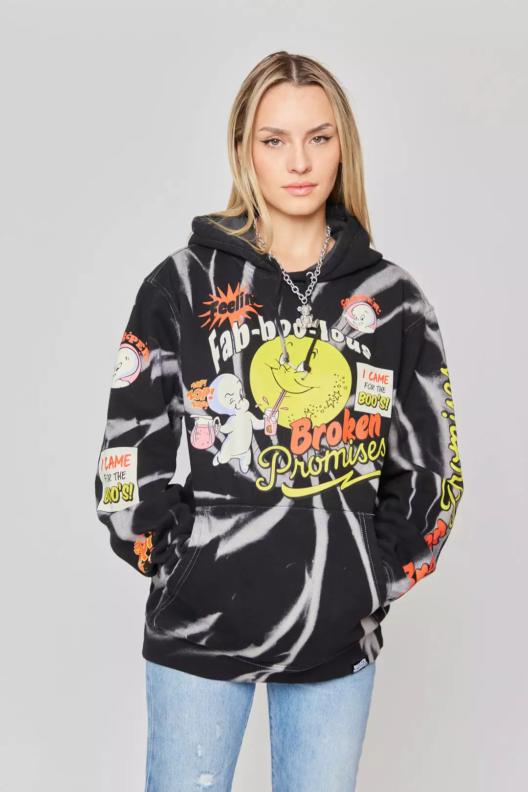 BROKEN PROMISES BP X Casper Fab-Boo-Lous Hoodie Black Hoodies