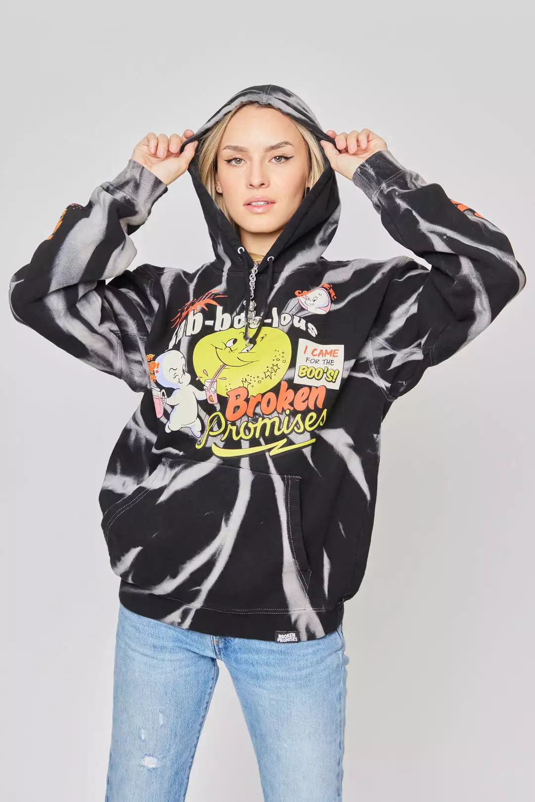 BROKEN PROMISES BP X Casper Fab-Boo-Lous Hoodie Black Hoodies