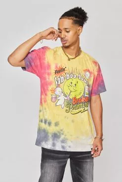 BROKEN PROMISES BP X Casper Fab-Boo-Lous S/S Tie Dye