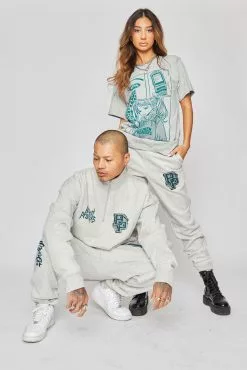 BROKEN PROMISES Leave Me Alone Grey S/S Tee Shirts