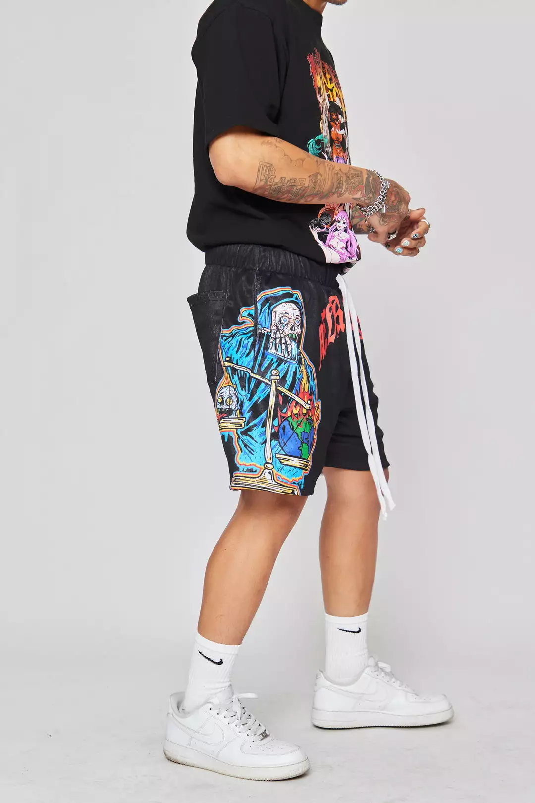 BROKEN PROMISES Never Forgive Shorts Bottoms