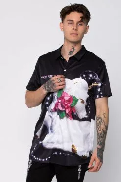 BROKEN PROMISES Shirts Porcelain Button Up Shirt