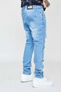 BROKEN PROMISES Bottoms Catacombs Denim Light Blue