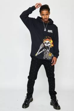 CASH Pyromaniac Hoodie Black