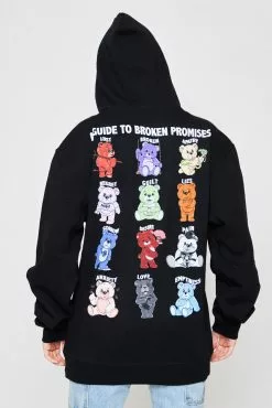 BROKEN PROMISES Bear Guide Black Hoodie Hoodies