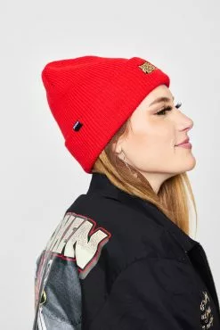 BROKEN PROMISES Headwear Last Call Beanie Red