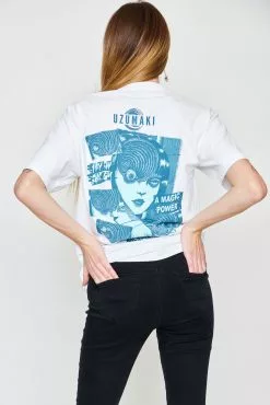 BROKEN PROMISES Shirts Junji Ito Magic Power S/S White