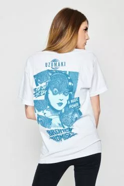 BROKEN PROMISES Shirts Junji Ito Magic Power S/S White