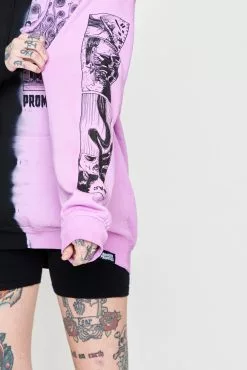 BROKEN PROMISES Hoodies Junji Ito Medusa Split Dye Hoodie