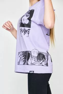 BROKEN PROMISES Shirts Junji Ito The Scar Tee Light Purple
