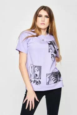 BROKEN PROMISES Shirts Junji Ito The Scar Tee Light Purple