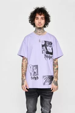 BROKEN PROMISES Shirts Junji Ito The Scar Tee Light Purple