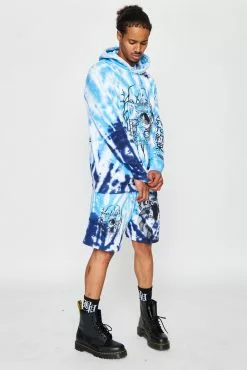 BROKEN PROMISES Junji Ito Twisted Souls Tie Dye Hoodie White Tie Dye Hoodies