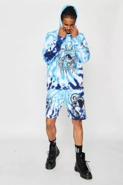 BROKEN PROMISES Junji Ito Twisted Souls Tie Dye Hoodie White Tie Dye Hoodies