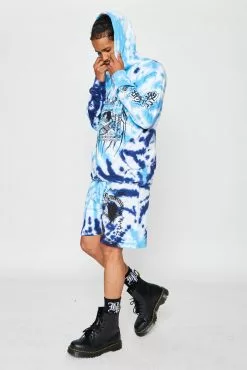 BROKEN PROMISES Junji Ito Twisted Souls Tie Dye Hoodie White Tie Dye Hoodies